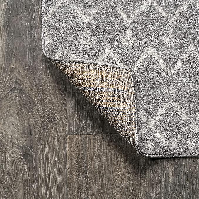 JONATHAN Y Boho Vintage Diamond Gray/Ivory Indoor Area Rug 10X13 ft, Moroccan Hype for Living Room, Bedroom, Kitchen, Office, Easy-Cleaning, High Traffic, Pet-Friendly, Non-Shedding (MOH101C-13)