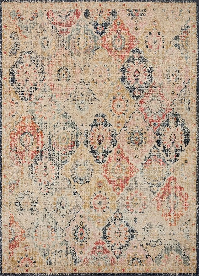 Loloi Jocelyn Collection JOC-07 Khaki/Multi 7'-10" x 10' .38" Thick Area Rug