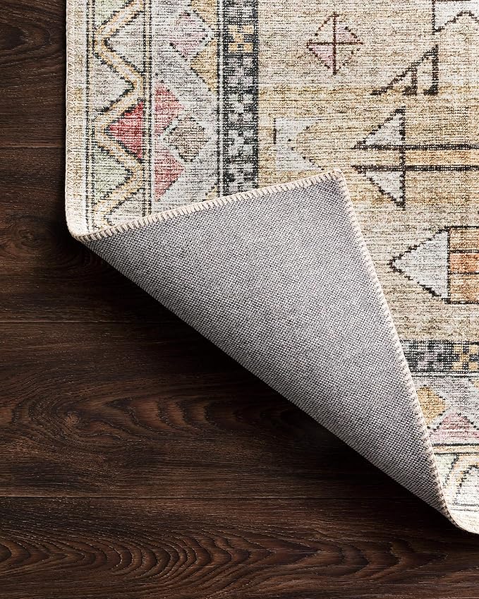 Loloi II Skye Collection SKY-04 Gold/Blush 3'-6" x 5'-6" Accent Rug