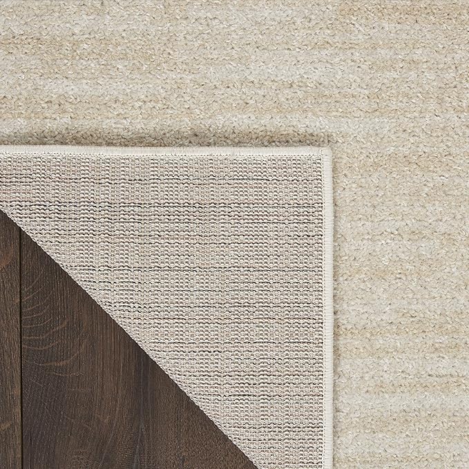 Nourison Home Nourison Essentials Ivory Beige 2'2" x 10' Area Rug - Easy Clean, Non Shedding, Bed Room, Living Room, Dining Room, Kitchen (10' Runner)
