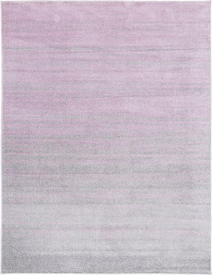 SAFAVIEH Area Rug 8x10 - Adirondack Collection - Large - Purple & Green, Modern Ombre Design, Non Shedding & Easy to Clean, Ideal for Living Room, Bedroom, Office, Dining Space (ADR113V)