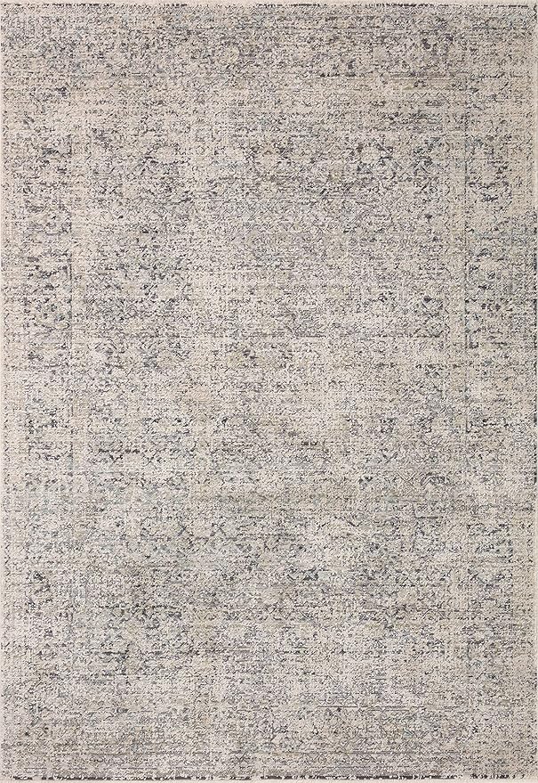 Loloi Amber Lewis Alie Collection ALE-01 Stone/Mist 5'-3'' x 7'-9'', .13'' Pile Height, Area Rug