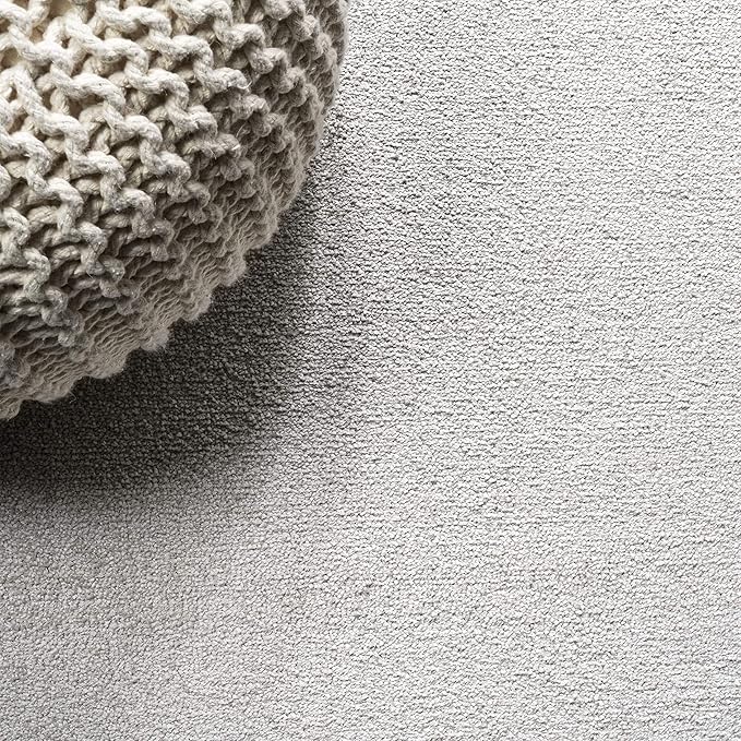 JONATHAN Y Haze Solid Low-Pile Ivory Indoor Area Rug 8x10, Coastal,Bohemian,Minimalist,Classic, Easy-Cleaning for Living Room,Bedroom,Kitchen,Pet Friendly,Non-Shedding (SEU100D-8)