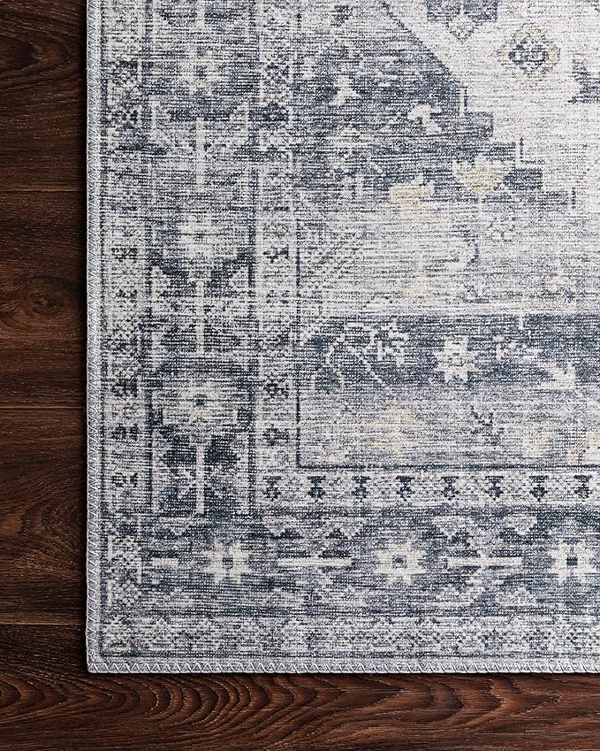 Loloi Skye Collection SKY-02 Silver/Grey 2'-6" x 12'-0" Runner Rug