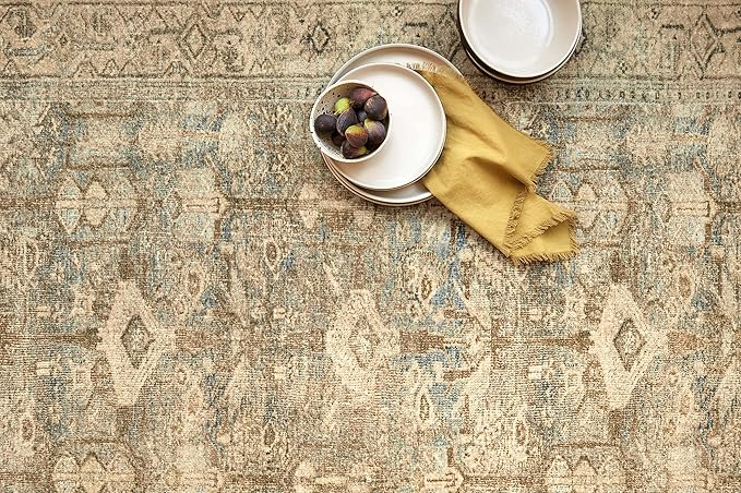 Loloi Margot Collection MAT-04 Antique/Sage 2'-6" x 7'-6" Runner Rug feat. CloudPile, No-Shed Easy Clean Large Patterned Area Rug for Living Room, Bedroom, Dining Area