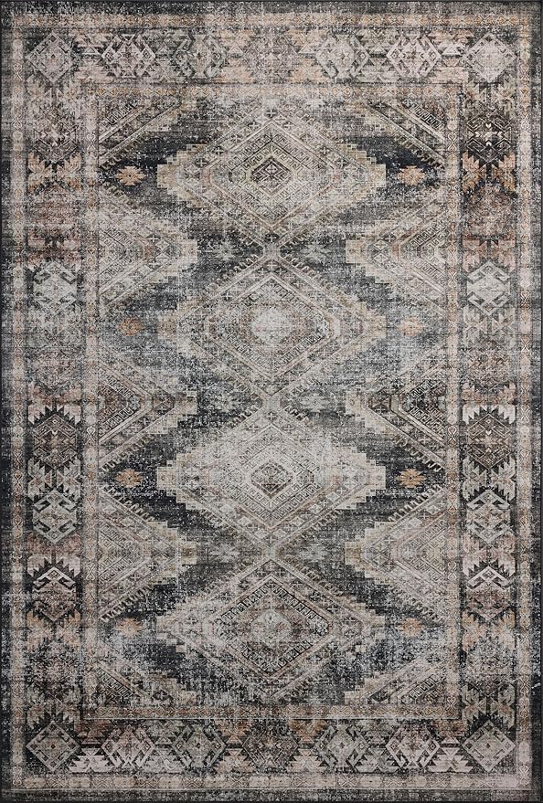Loloi Amber Lewis Josie Collection JOS-04 Ink/Earth 2'-0" x 5'-0" Accent Rug