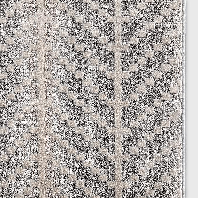 Well Woven Custom Size Hallway & Stair Runner- Harlow Rhodes Taupe 31 Inches Wide x 99 Feet Long Runner (31" x 99') Runner Rug - Contemporary Design, Ultra-Soft, Easy-Clean