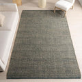 Nuloom Elfriede Handmade, Green/Natural, 5' x 8', Jute & Cotton, Textured and Earthy, High Traffic, Stain Resistant, Easy Clean, Durable Area Rug for Bedroom, Living Room, Dining, Entryway