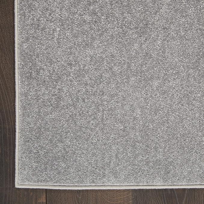 Nourison Home Nourison Essentials Silver Grey 8' x 10' Area Rug - Easy Clean, Non Shedding, Bed Room, Living Room, Dining Room, Kitchen (8' x 10')