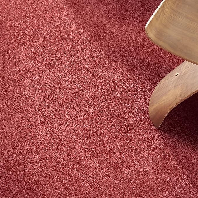 Nourison Home Nourison Essentials Brick Red 9' x Square Area Rug - Easy Clean, Non Shedding, Bed Room, Living Room, Dining Room, Kitchen (9' x Square)