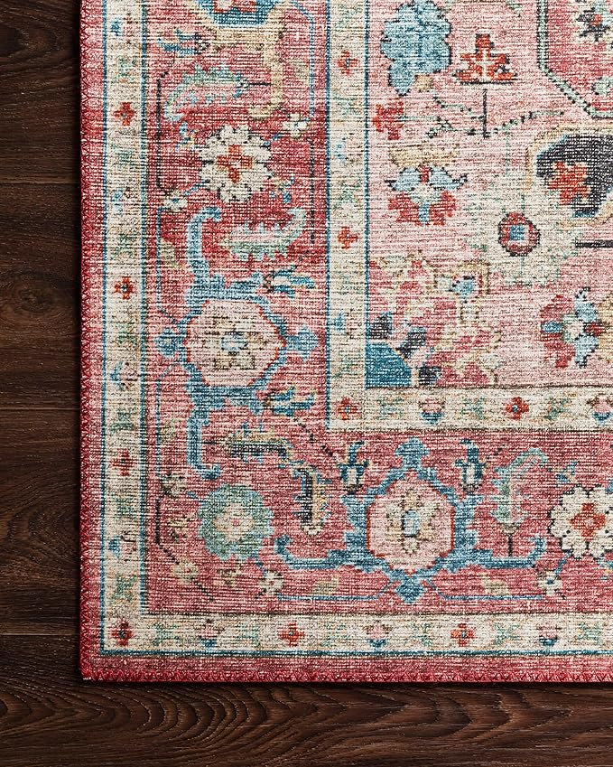 Loloi II Skye Collection SKY-05 Brick/Ocean 2'-3" x 3'-9" Accent Rug