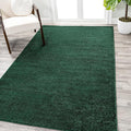 Eyely UES100L-14 Supersoft Haze Solid Low-Pile Indoor Area Rug, Coastal, Bohemian, Minimalist, Classic, Casual for Bedroom,Kitchen,Living Room,Non Shedding,Easy-Washing, Green, 10 X 14