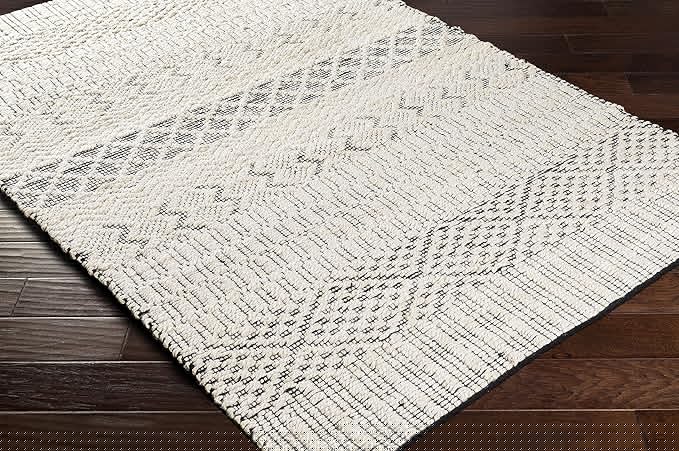 Mark&Day Area Rugs, 6x9 Greensburg Global Cream Area Rug, Cream Grey Carpet for Living Room, Bedroom or Kitchen (6' x 9')