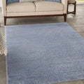 Nourison Home Nourison Essentials Blue Grey 4' x 6' Area Rug - Easy Clean, Non Shedding, Bed Room, Living Room, Dining Room, Kitchen (4' x 6')