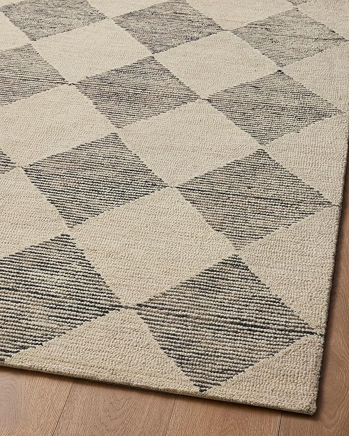 Loloi Chris Loves Julia Francis Collection FRA-01 Beige/Charcoal 5'-0" x 7'-6" Area Rug