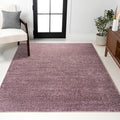 JONATHAN Y Haze Solid Low-Pile Light Purple Indoor Area Rug 6x9, Coastal,Bohemian,Minimalist,Classic, Easy-Cleaning for Living Room,Bedroom,Kitchen,Pet Friendly,Non-Shedding (SEU100R-6)