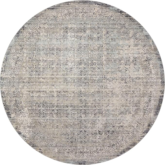 Loloi Amber Lewis Alie Collection ALE-04 Sky/Stone 7'-10'' x 10', .13'' Pile Height, Area Rug