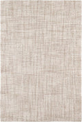 Dash and Albert Crosshatch Wool Area Rug - 2.5' x 8' Runner Ivory Solid Hand Micro Hooked Accent Rug - Durable, High Traffic Areas Bedroom, Hallway, Stairs