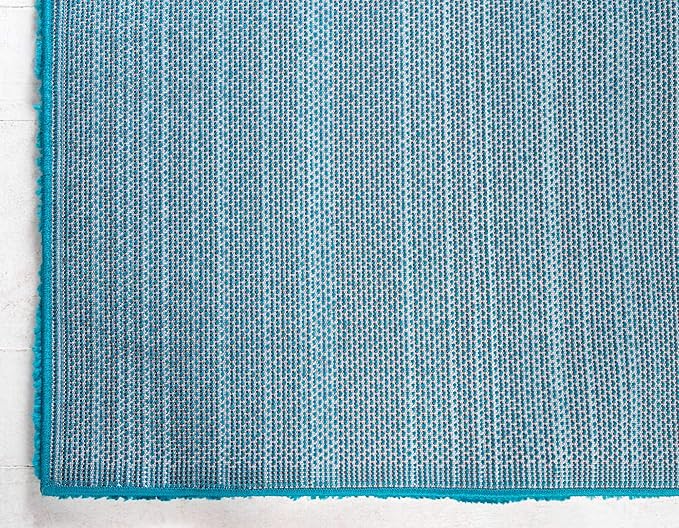 Unique Loom Solo Collection Area Rug - Calabasas (3' 3" x 5' 3" Rectangle, Turquoise)