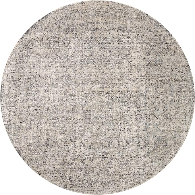 Loloi Amber Lewis Alie Collection ALE-01 Stone/Mist 5'-3'' x 7'-9'', .13'' Pile Height, Area Rug