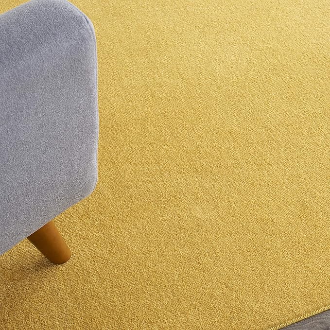 Nourison Home Nourison Essentials Yellow 8' x 10' Area Rug - Easy Clean, Non Shedding, Bed Room, Living Room, Dining Room, Kitchen (8' x 10')