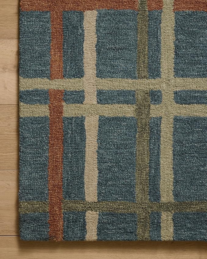 Loloi Magnolia Home by Joanna Gaines Waylon Collection WAY-01 Denim/Multi 2'-3" x 3'-9" Accent Rug