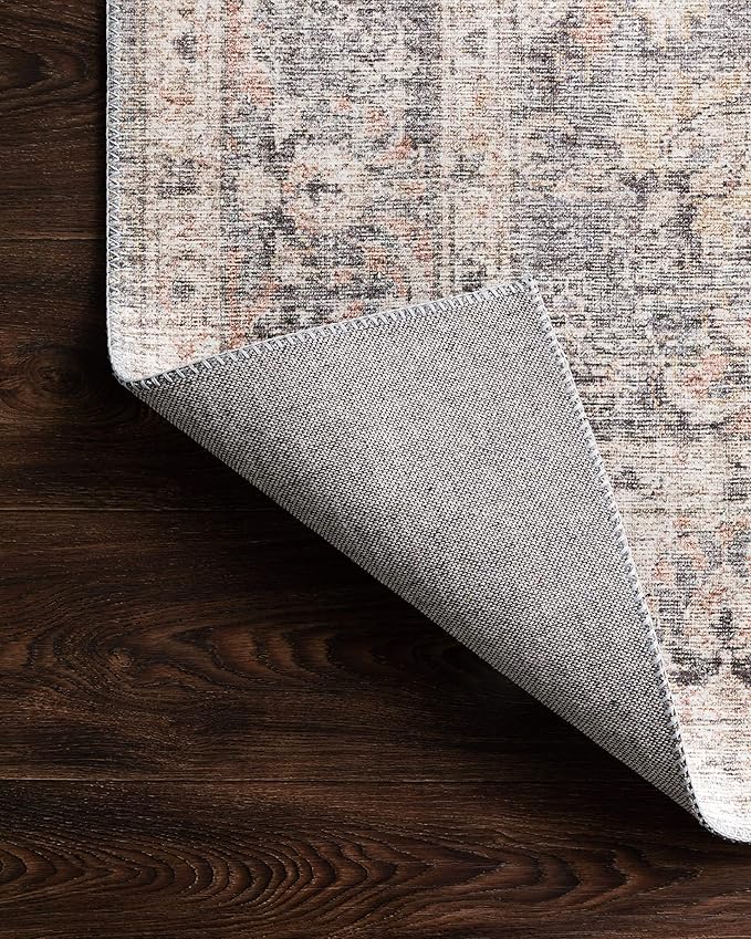 Loloi Skye Collection SKY-01 Grey/Apricot 2'-6" x 12'-0" Runner Rug
