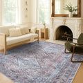 Fame Living Washable Area Rug. Modern Farmhouse. Vintage. Turkish. Bohemian. Distressed. Oriental. Traditional. Rugs for Living Room. Dining. Bedroom. Office. Entryway. Foyer. (863BM, 5' x 6'9")