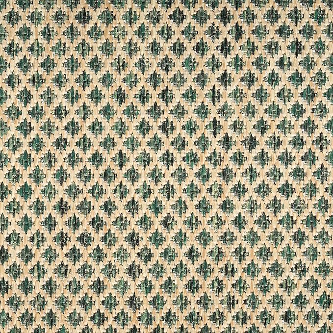 Nourison Home Courtyard Green 2' x 6' Area Rug - Easy Clean, Non Shedding, Bed Room, Living Room, Dining Room, Kitchen (6' Runner)