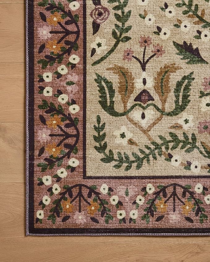 Loloi Rifle Paper Co. Canopy Collection CNP-03 Aubergine 3'-9" x 5'-9" Accent Rug