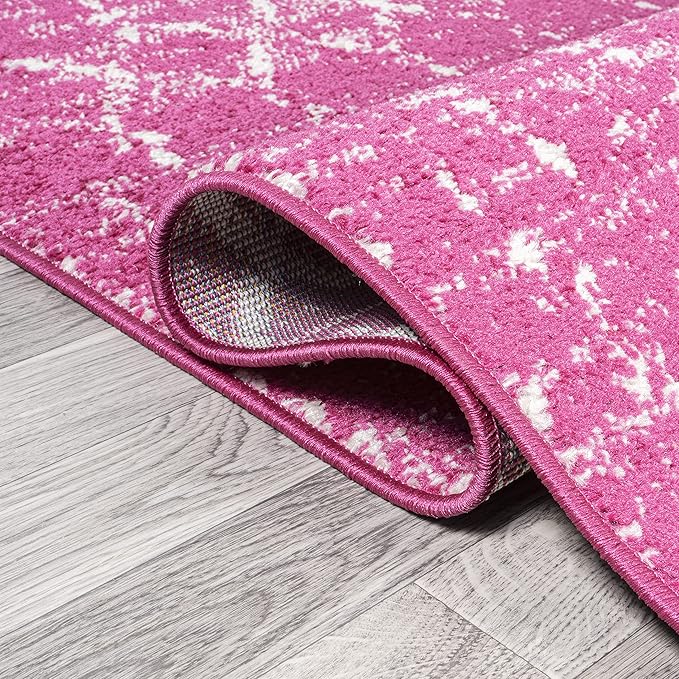 JONATHAN Y Boho Vintage Diamond Fuchsia/Ivory Runner Rug 2X8 ft, Moroccan Hype for Living Room, Bedroom, Kitchen, Office, Easy-Cleaning, High Traffic, Pet-Friendly, Non-Shedding (MOH101G-28)