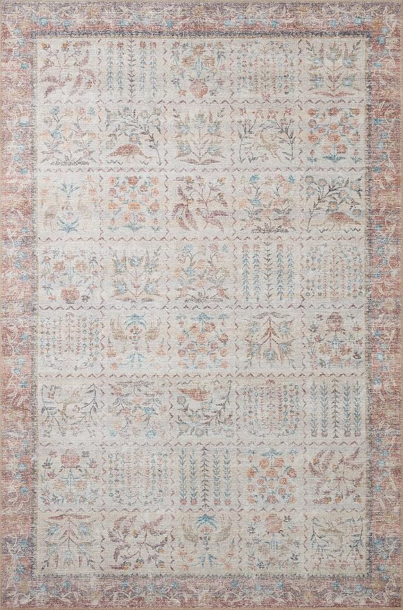 Loloi Rifle Paper Co. Maison Collection MAO-08 Cream 2'-6" x 7'-6", .19" Pile Height, Runner Rug