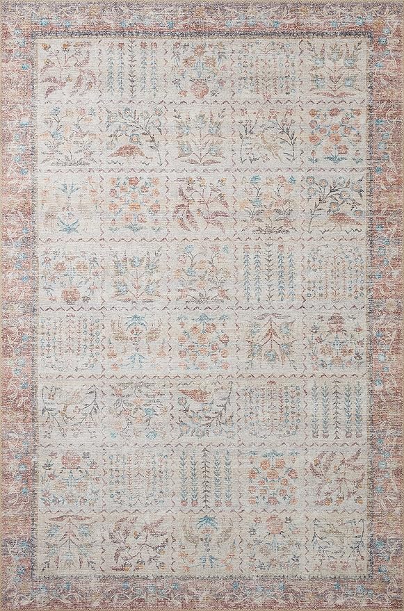 Loloi Rifle Paper Co. Maison Collection MAO-08 Cream 2'-6" x 12'-0", .19" Pile Height, Runner Rug