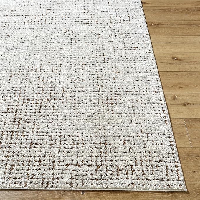 Livabliss x Our PNW Home Cascade Minimalist Area Rug, 6'7" x 9', Brown