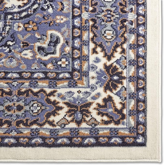 Home Dynamix Premium Sakarya Traditional Medallion Border Area Rug, Porcelain, 5'2"x7'4" Rectangle