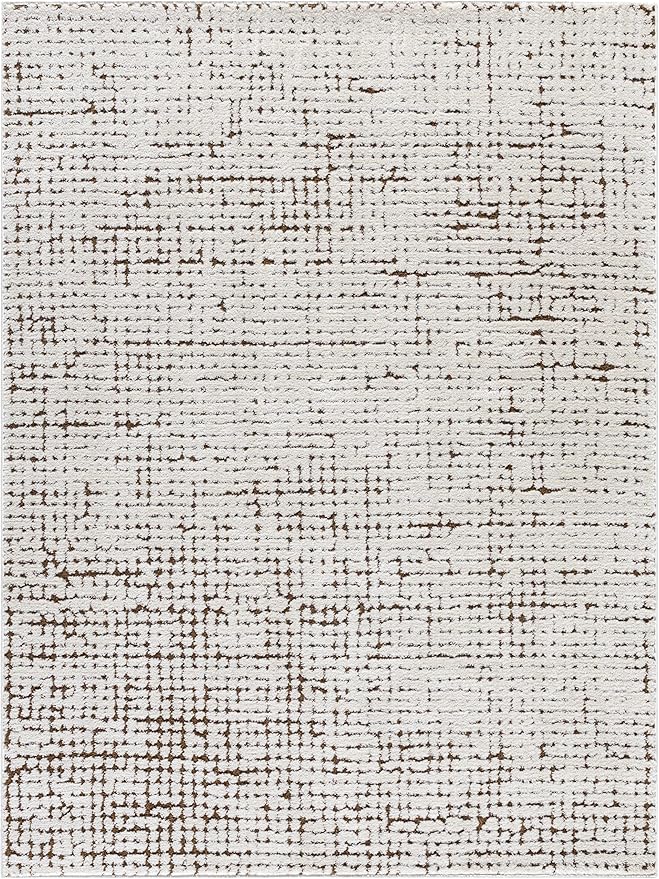 Livabliss x Our PNW Home Cascade Minimalist Area Rug, 6'7" x 9', Brown