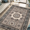 Keen Home Design 9x12 Rug - Machine Washable Area Rug with Non-Slip Backing, Ideal for Living Room, Dining Room, Bedroom - Vintage, Easy Clean, Durable, Low Pile Rug - (9' x 12')