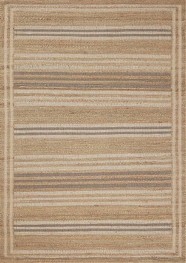 Loloi Chris Loves Julia Judy Collection JUD-03 Natural/Dove 9'-3" x 13' Area Rug