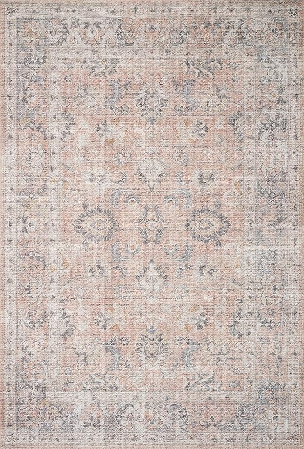 Loloi Skye Collection SKY-01 Blush/Grey 6'-0" x 9'-0" Area Rug