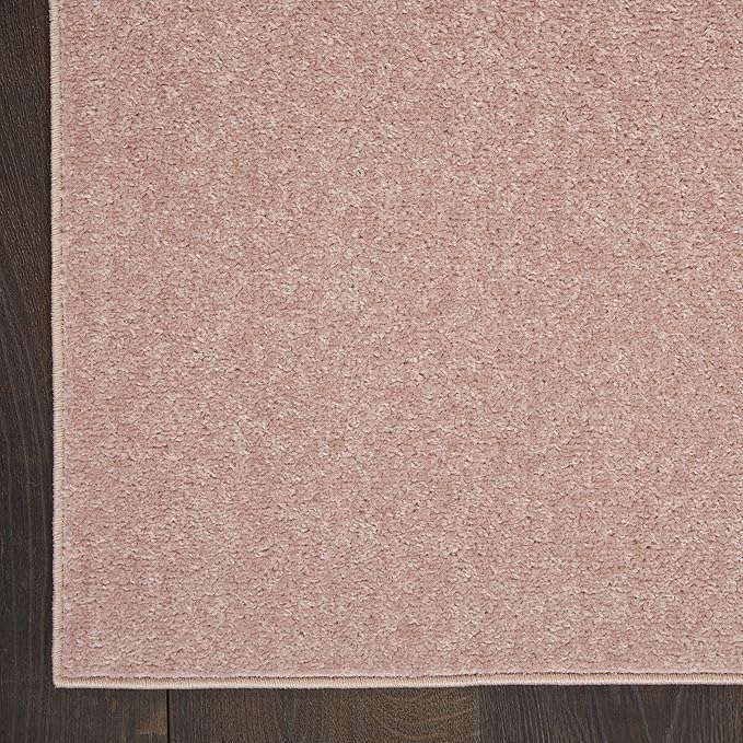 Nourison Home Nourison Essentials Pink 5' x 7' Area Rug - Easy Clean, Non Shedding, Bed Room, Living Room, Dining Room, Kitchen (5' x 7')