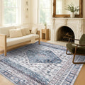 Washable Area Rug. Modern Farmhouse. Vintage. Turkish. Bohemian. Distressed. Oriental. Traditional. Rugs for Living Room. Dining. Bedroom. Office. Entryway. Foyer. (859NC, 5'9 x 8'9)
