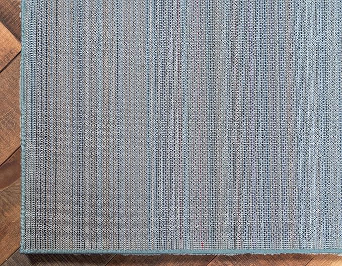 Unique Loom Solo Collection Area Rug - Calabasas (2' 2" x 3' 1" Rectangle, Light Blue)