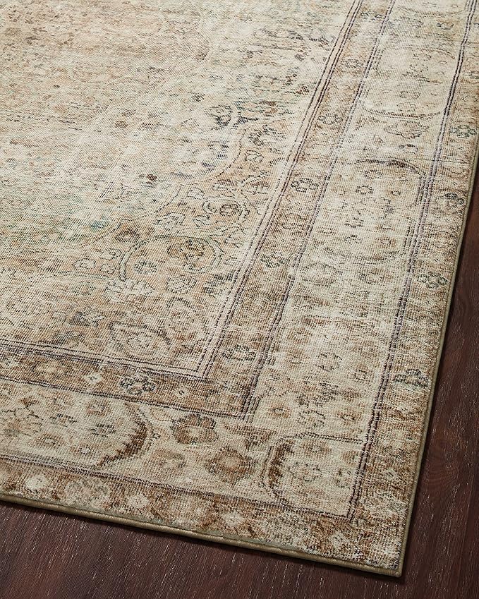 Loloi Margot Collection MAT-01 Antique/Sage 2'-6" x 11'-6" Runner Rug feat. CloudPile, No-Shed Easy Clean Large Patterned Area Rug for Living Room, Bedroom, Dining Area
