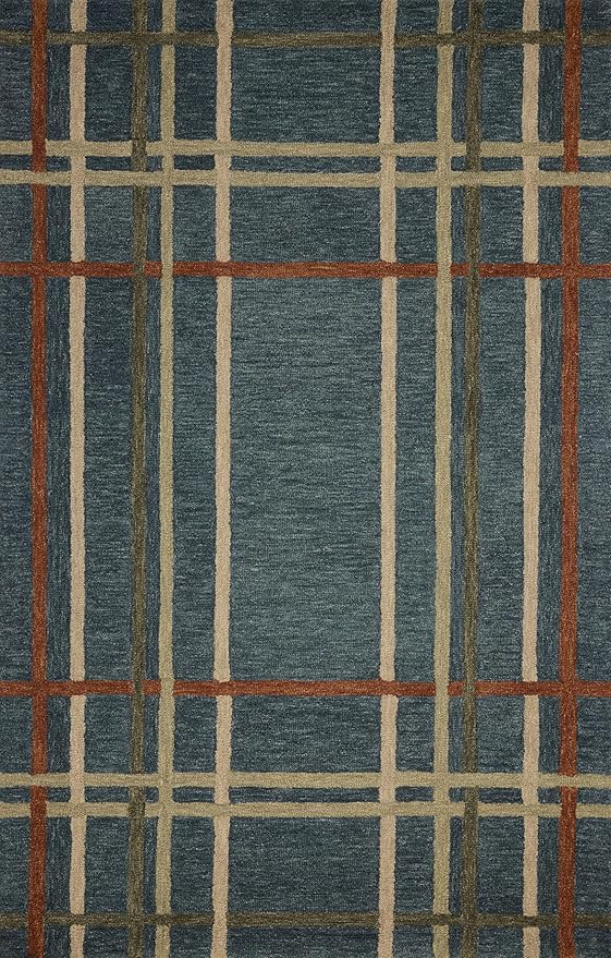 Loloi Magnolia Home by Joanna Gaines Waylon Collection WAY-01 Denim/Multi 2'-3" x 3'-9" Accent Rug