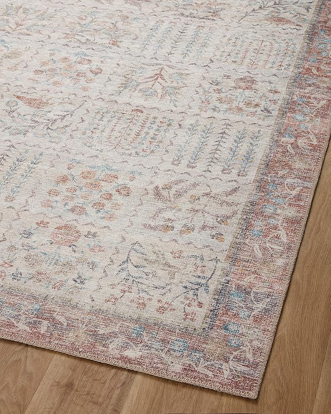Loloi Rifle Paper Co. Maison Collection MAO-08 Cream 2'-6" x 7'-6", .19" Pile Height, Runner Rug
