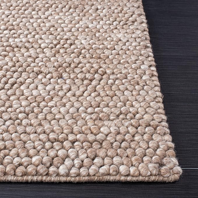 SAFAVIEH Area Rug 9x12 - Natura Collection - Large - Handmade Wool Blend, Textured Design, Ideal for Living Room, Bedroom, Dining Space (NAT620T)