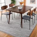 SAFAVIEH Rag Rug Collection Area Rug - 10' Square, Grey, Handmade Boho Stripe Cotton, Ideal for High Traffic Areas in Living Room, Bedroom (RAR121A)