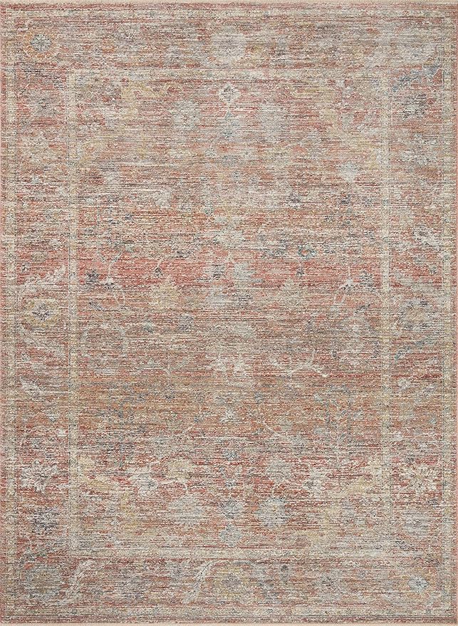 Loloi Magnolia Home by Joanna Gaines Millie Collection MIE-04 Sunset/Multi 9'-6" x 13'-1", .25" Pile Height, Area Rug