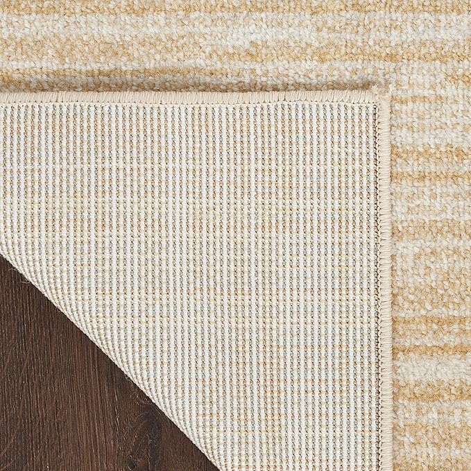 Nourison Home Nourison Essentials Ivory Gold 7' x 10' Area Rug - Easy Clean, Non Shedding, Bed Room, Living Room, Dining Room, Kitchen (7' x 10')