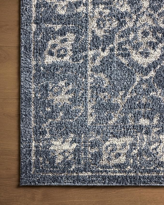 Loloi Magnolia Home by Joanna Gaines Gigi Collection GIG-02 Navy/Stone 2'-7" x 4' Accent Rug